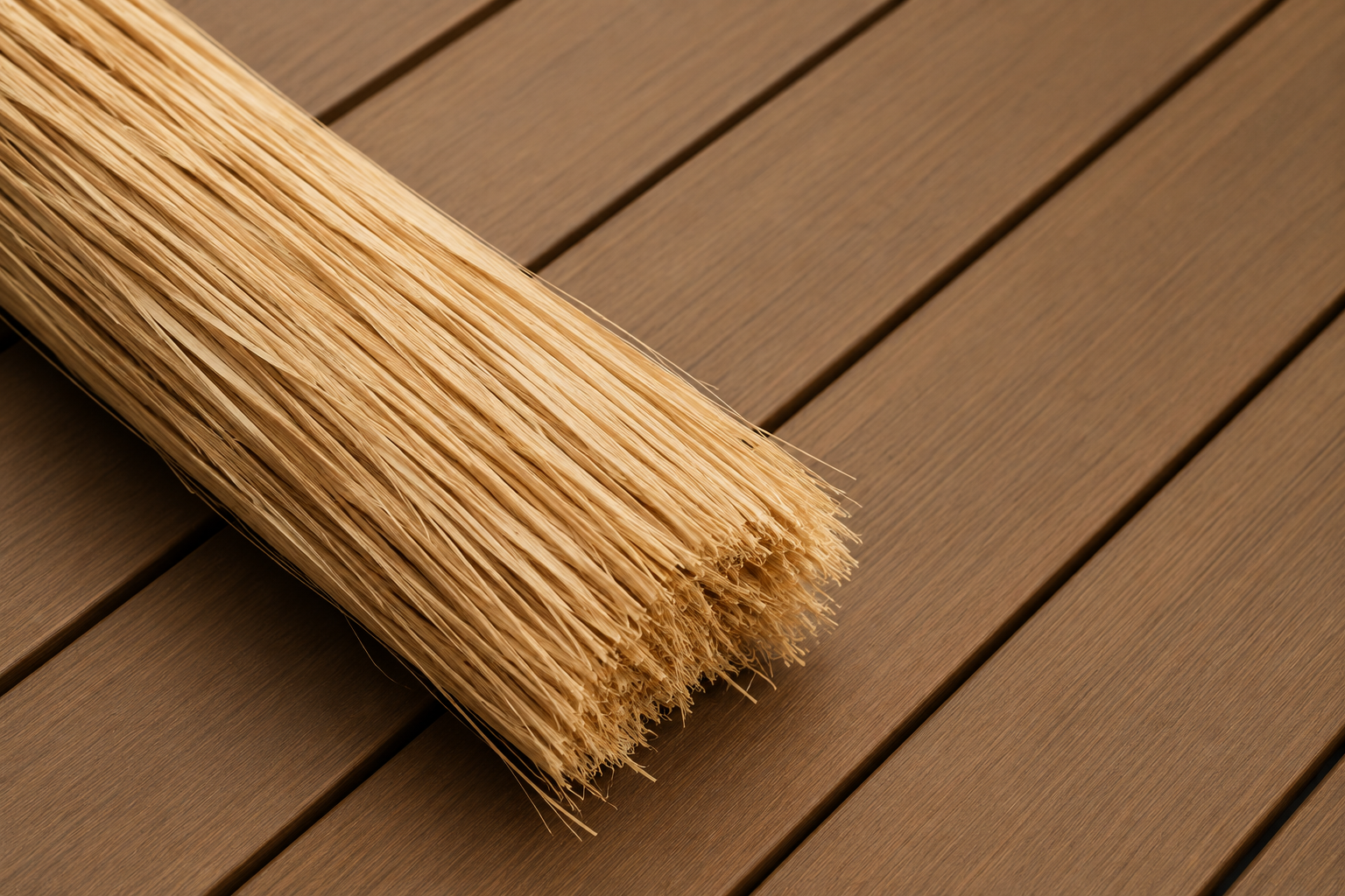 Fibra de bambu usada nos painéis WPC